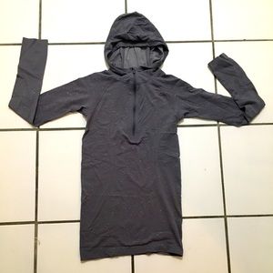 Lululemon Grey Half Zip Long Sleeve Top